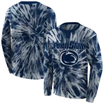 penn state nittany lions tie dye pattern blue hoodie best selling