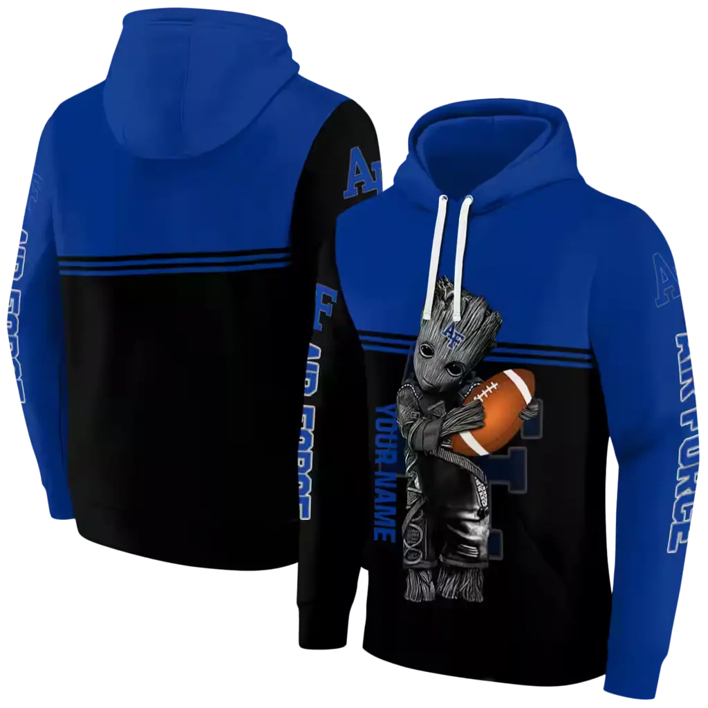 personalized air force falcons baby groot blue black hoodie fashion forward personalized air force falcons baby groot blue black hoodie fashion forward