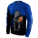 personalized air force falcons baby groot blue black hoodie best selling