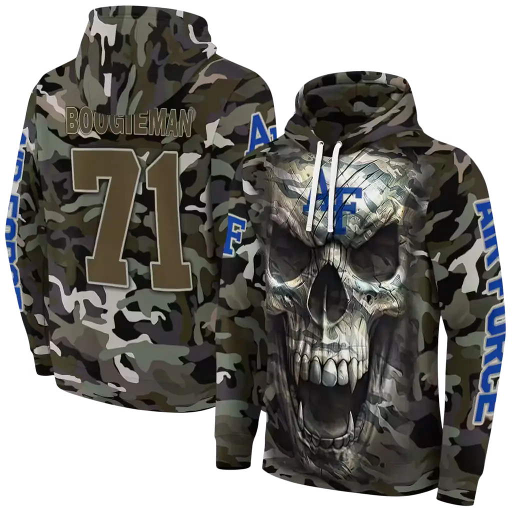 personalized air force falcons camo skull hoodie fashion forward personalized air force falcons camo skull hoodie fashion forward