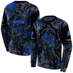 personalized air force falcons hunting theme blue black hoodie best selling