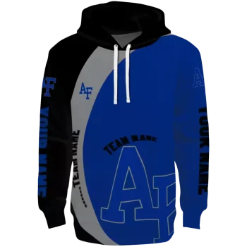 personalized air force falcons minimalist design blue black hoodie best selling