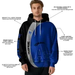 personalized air force falcons minimalist design blue black hoodie best selling