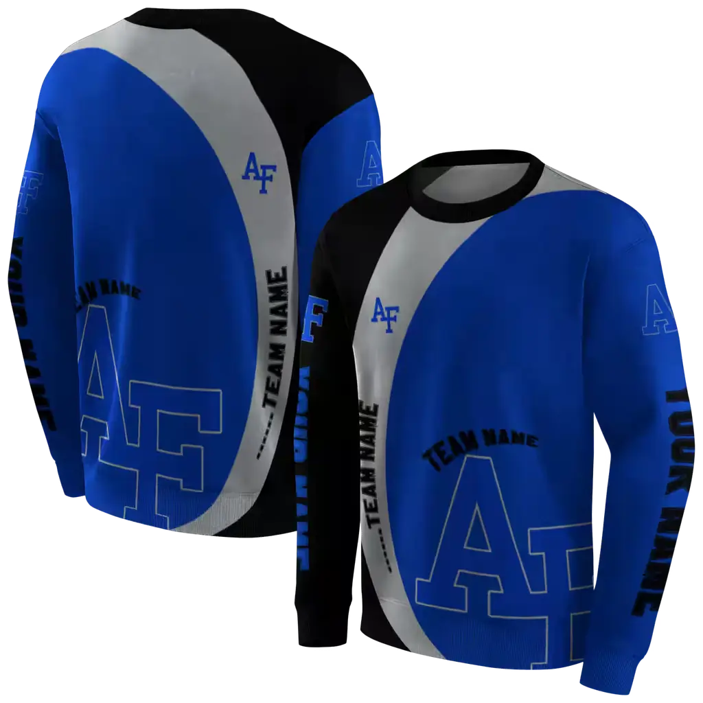 personalized air force falcons minimalist design blue black hoodie premium grade personalized air force falcons minimalist design blue black hoodie premium grade