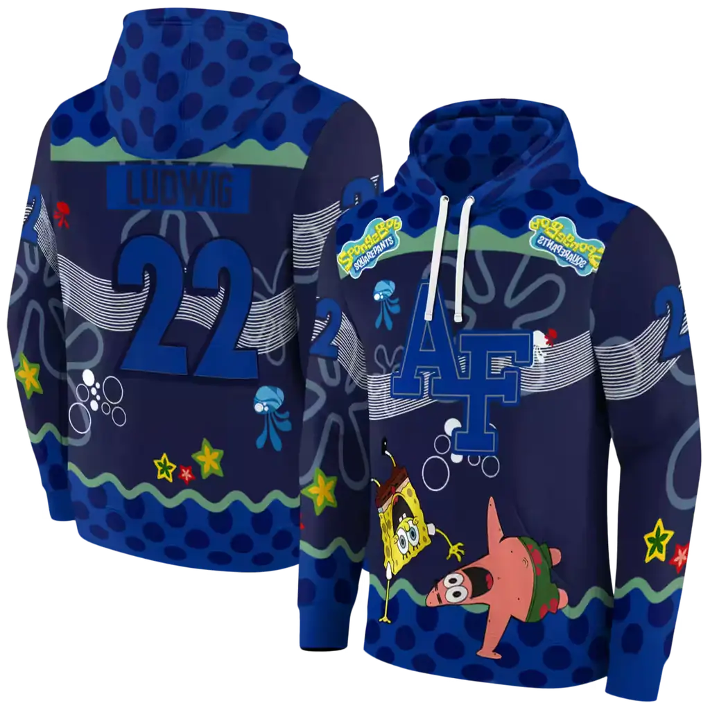 personalized air force falcons spongebob patrick star blue navy hoodie fashion forward personalized air force falcons spongebob patrick star blue navy hoodie fashion forward