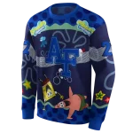 personalized air force falcons spongebob patrick star blue navy hoodie best selling