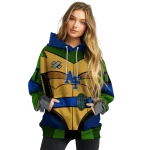 personalized air force falcons superhero armor blue green hoodie best selling