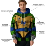 personalized air force falcons superhero armor blue green hoodie best selling