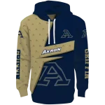personalized akron zips abstract shape blue hoodie best selling