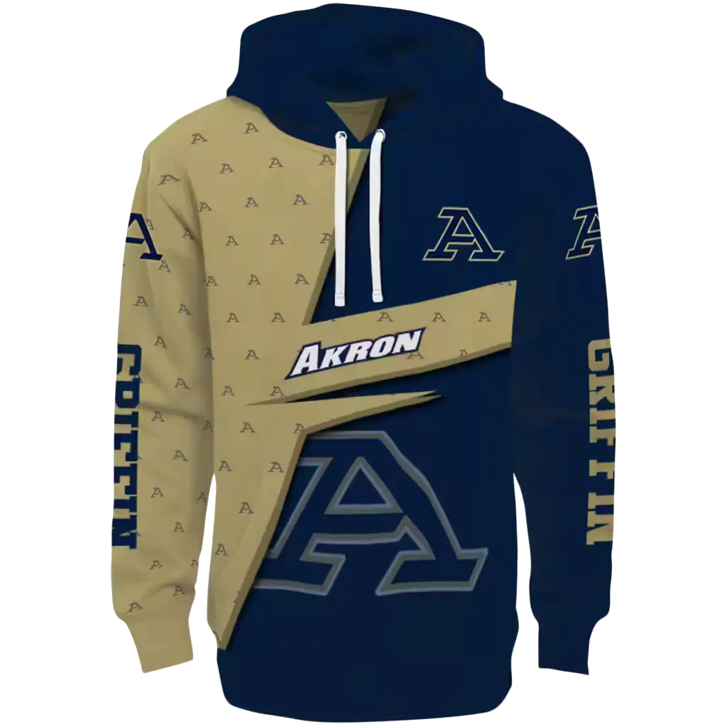 personalized akron zips abstract shape blue hoodie best selling personalized akron zips abstract shape blue hoodie best selling