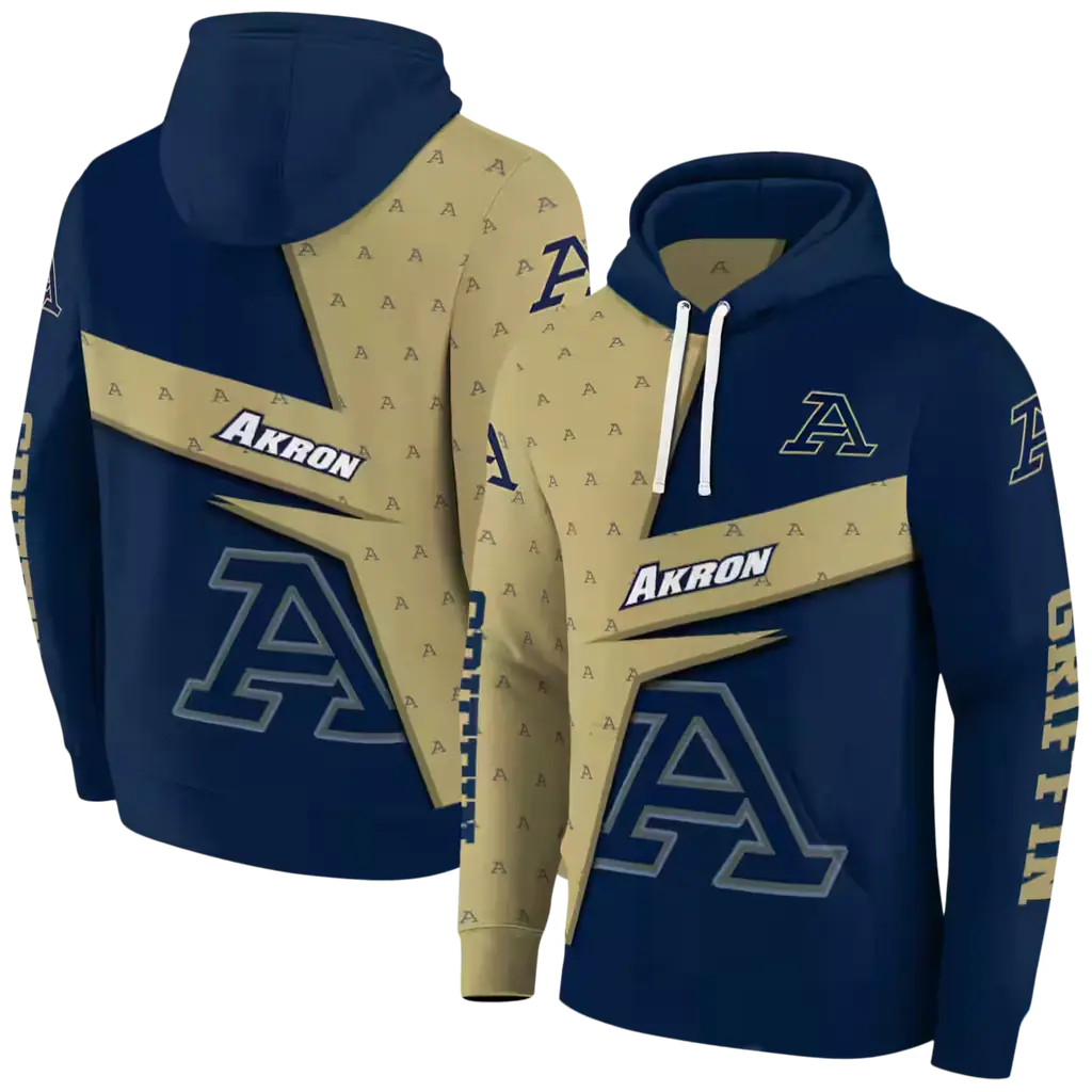 personalized akron zips abstract shape blue hoodie fashion forward personalized akron zips abstract shape blue hoodie fashion forward