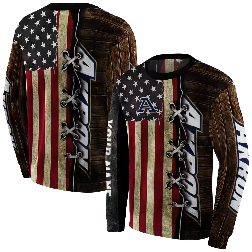 personalized akron zips american pride hoodie premium grade personalized akron zips american pride hoodie premium grade