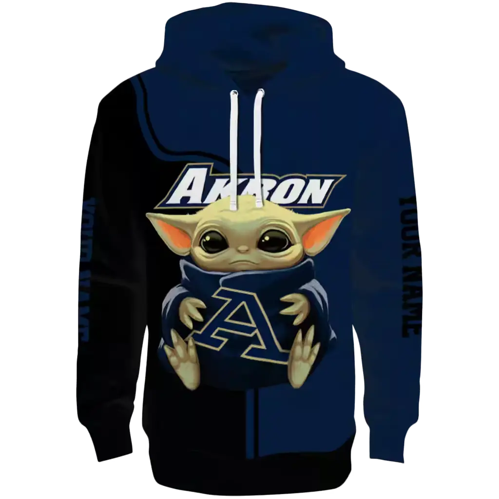 personalized akron zips baby yoda blue black hoodie best selling personalized akron zips baby yoda blue black hoodie best selling