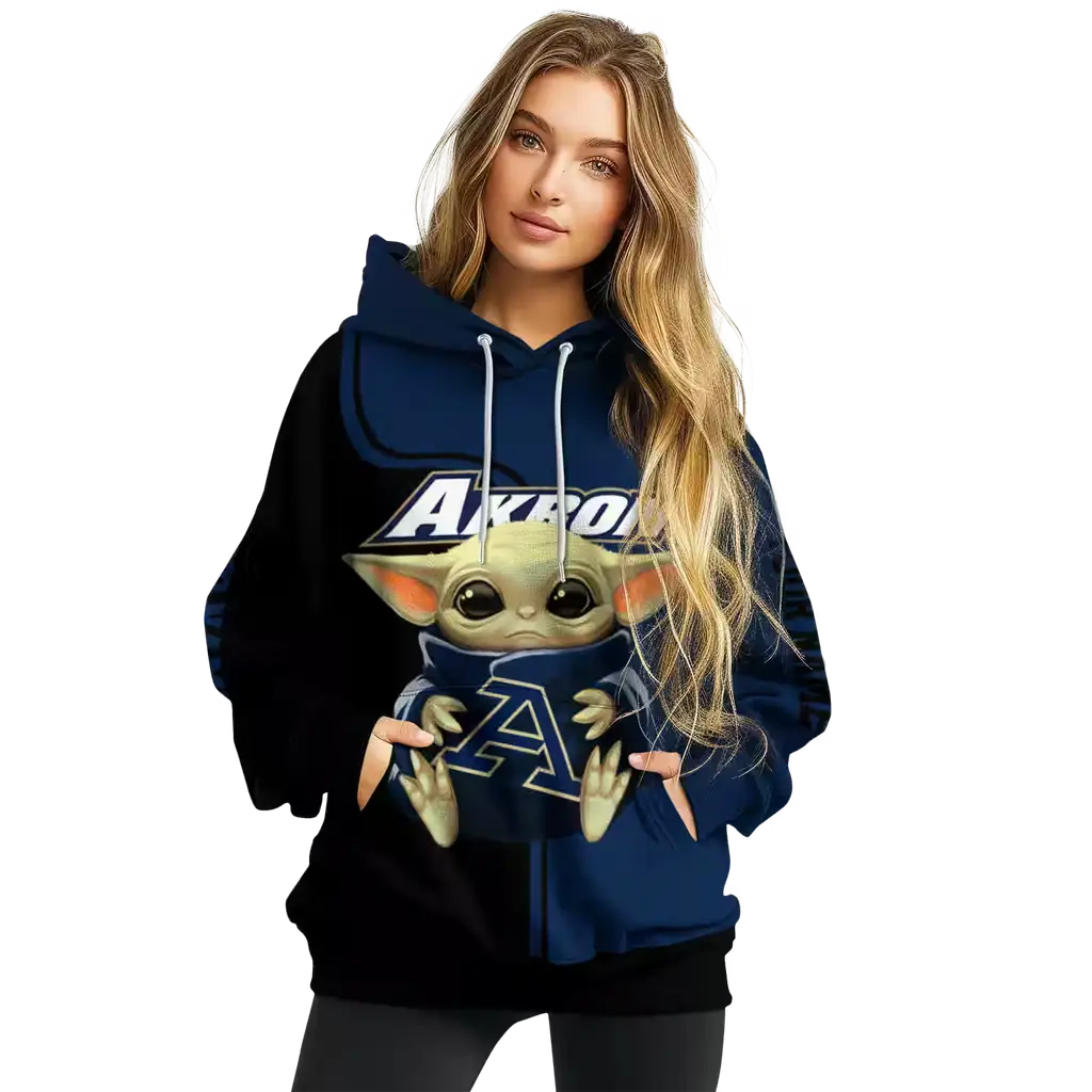 personalized akron zips baby yoda blue black hoodie high quality personalized akron zips baby yoda blue black hoodie high quality