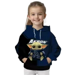 personalized akron zips baby yoda blue black hoodie best selling