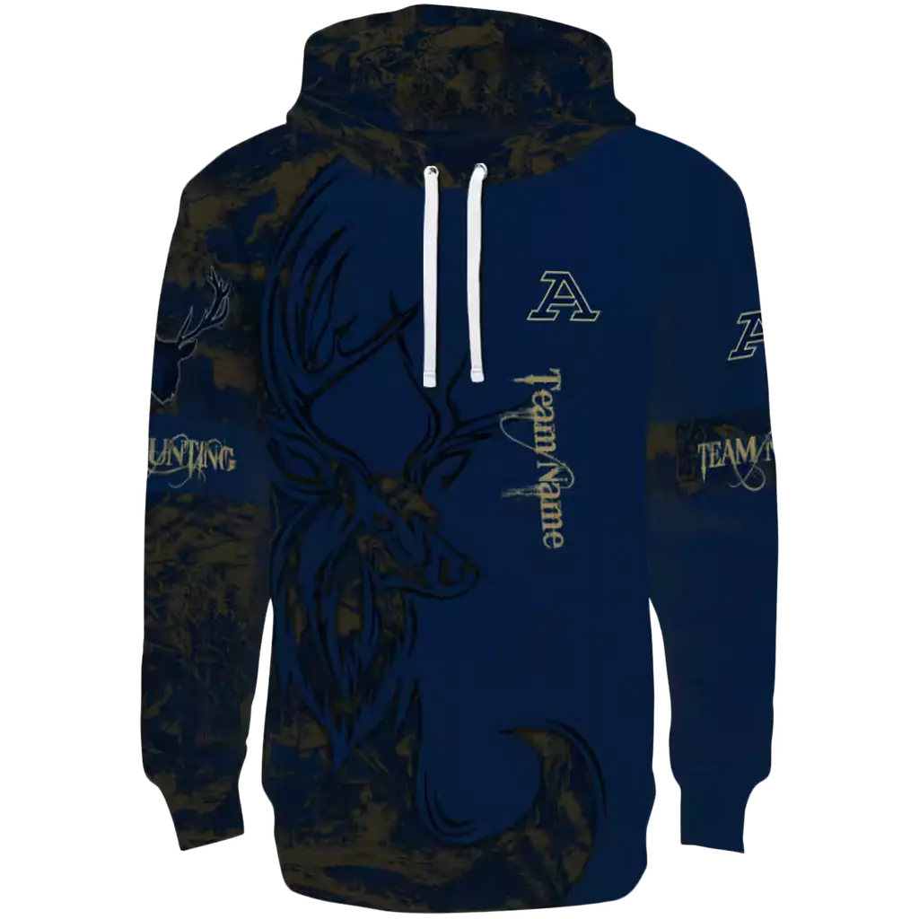 personalized akron zips deer silhouette blue hoodie best selling personalized akron zips deer silhouette blue hoodie best selling