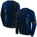 personalized akron zips deer silhouette blue hoodie best selling
