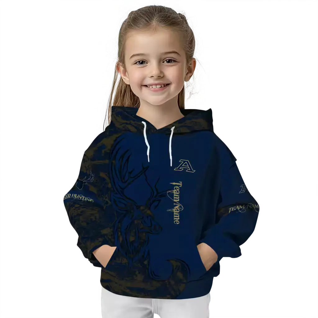 personalized akron zips deer silhouette blue hoodie top rated personalized akron zips deer silhouette blue hoodie top rated