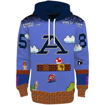 personalized akron zips mario blue black hoodie best selling
