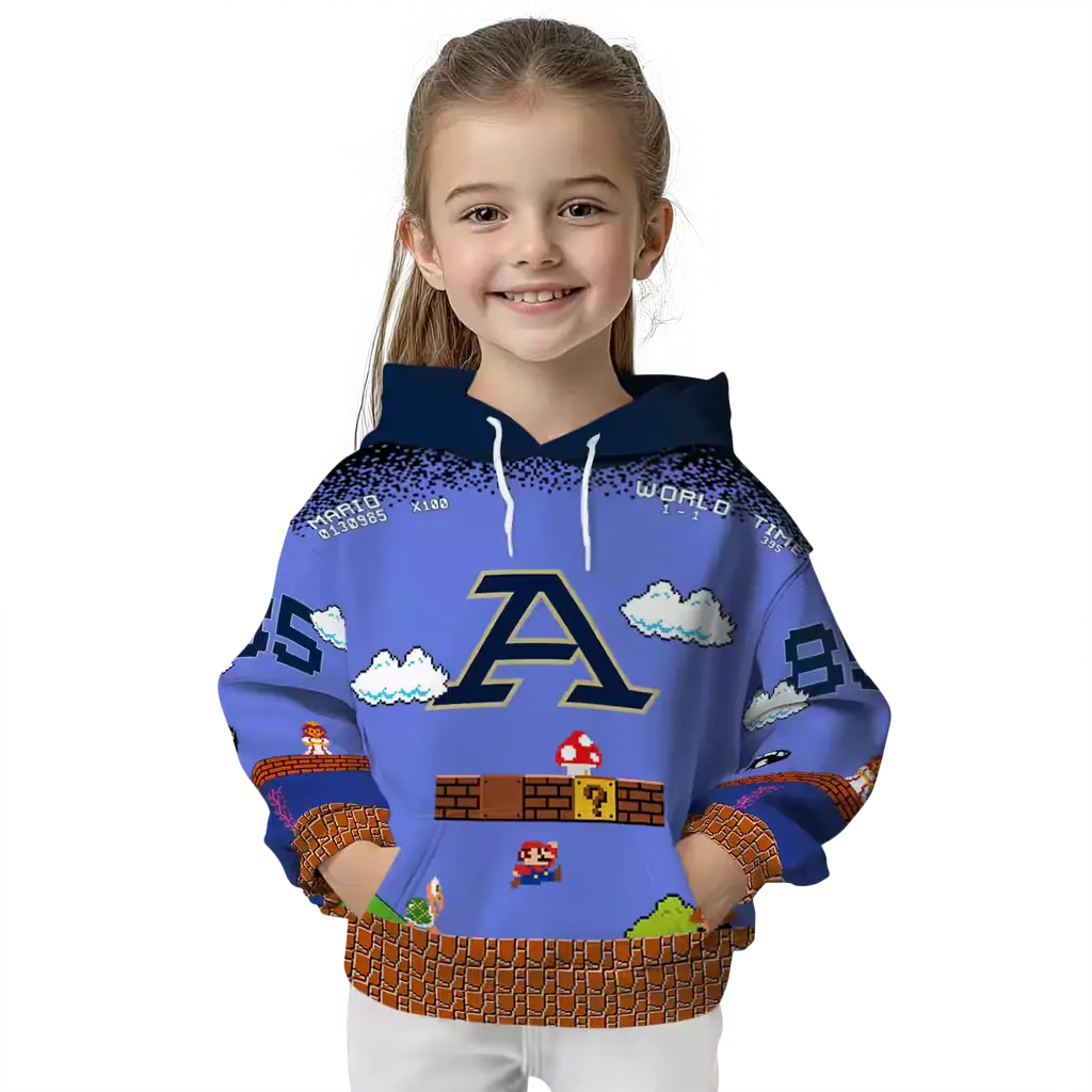 personalized akron zips mario blue black hoodie top rated personalized akron zips mario blue black hoodie top rated