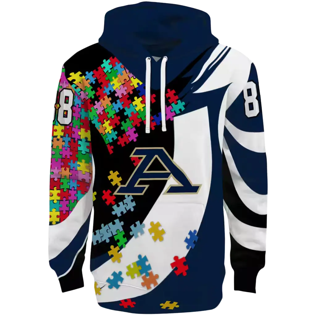 personalized akron zips puzzle pieces blue hoodie best selling personalized akron zips puzzle pieces blue hoodie best selling