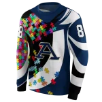 personalized akron zips puzzle pieces blue hoodie best selling