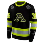 personalized akron zips safety motif black neon green hoodie best selling