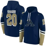 personalized akron zips striped sleeves blue hoodie best selling