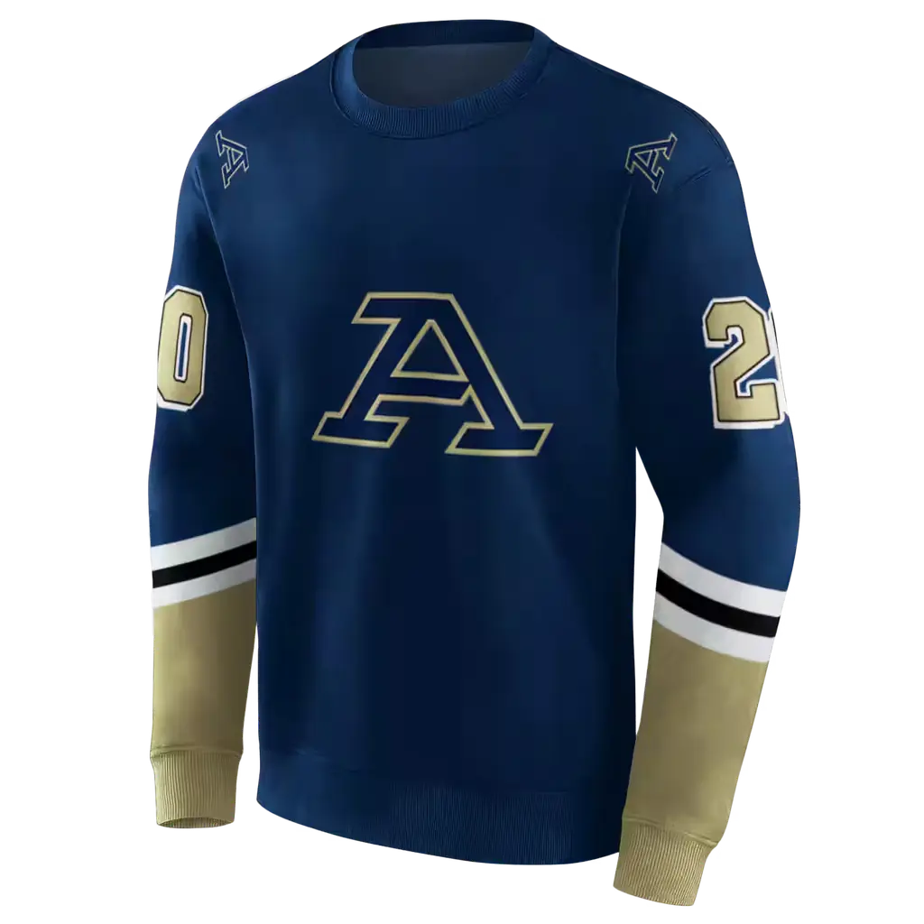 personalized akron zips striped sleeves blue hoodie new arrival personalized akron zips striped sleeves blue hoodie new arrival