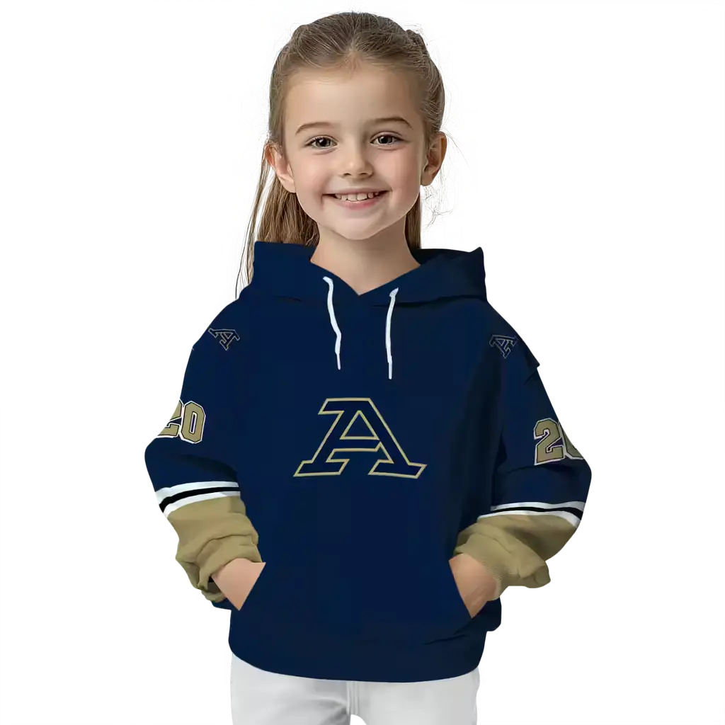 personalized akron zips striped sleeves blue hoodie top rated personalized akron zips striped sleeves blue hoodie top rated