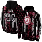 personalized alabama crimson tide distressed flag crimson black hoodie best selling