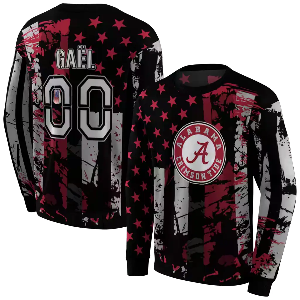 personalized alabama crimson tide distressed flag crimson black hoodie premium grade personalized alabama crimson tide distressed flag crimson black hoodie premium grade