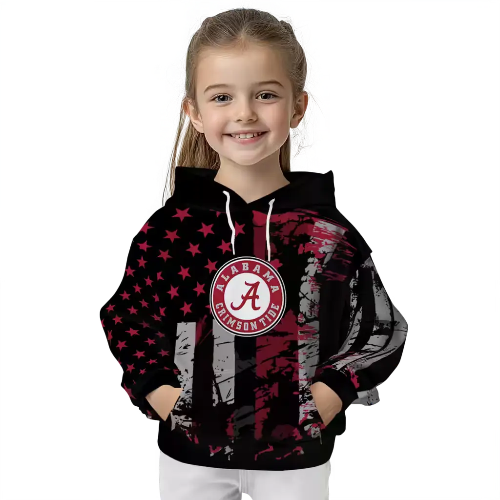 personalized alabama crimson tide distressed flag crimson black hoodie top rated personalized alabama crimson tide distressed flag crimson black hoodie top rated
