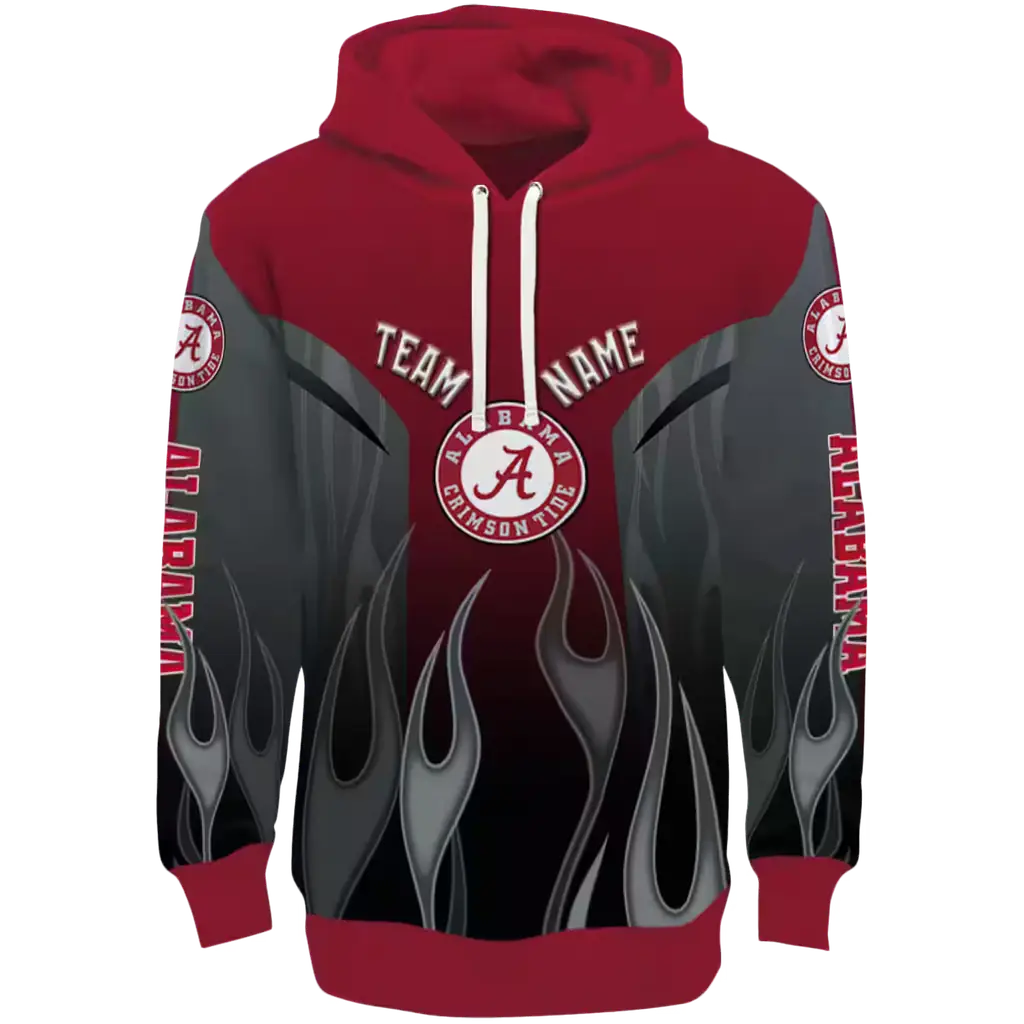 personalized alabama crimson tide flame design crimson hoodie best selling personalized alabama crimson tide flame design crimson hoodie best selling