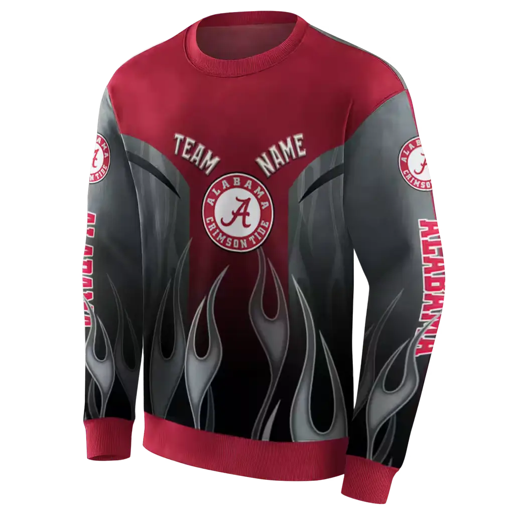 personalized alabama crimson tide flame design crimson hoodie new arrival personalized alabama crimson tide flame design crimson hoodie new arrival
