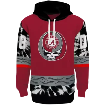 personalized alabama crimson tide grateful vibes crimson hoodie best selling