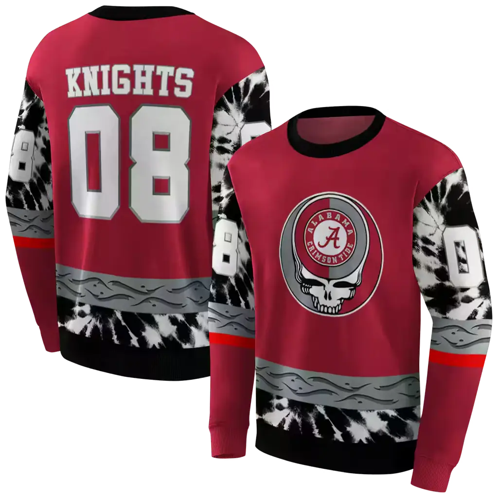 personalized alabama crimson tide grateful vibes crimson hoodie premium grade personalized alabama crimson tide grateful vibes crimson hoodie premium grade