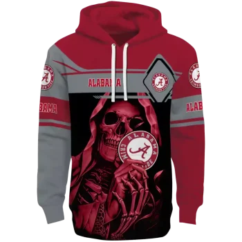 personalized alabama crimson tide grim reaper crimson black hoodie best selling
