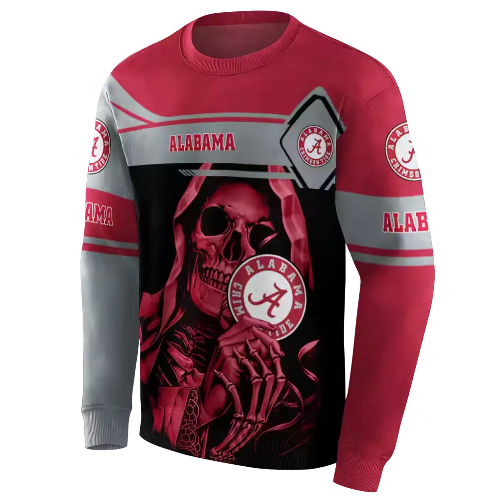 personalized alabama crimson tide grim reaper crimson black hoodie new arrival personalized alabama crimson tide grim reaper crimson black hoodie new arrival