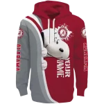 personalized alabama crimson tide peeking snoopy crimson hoodie best selling