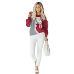 personalized alabama crimson tide peeking snoopy crimson hoodie best selling