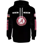 personalized alabama crimson tide punisher skull black hoodie best selling