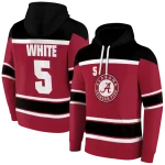 personalized alabama crimson tide striped pattern crimson hoodie best selling