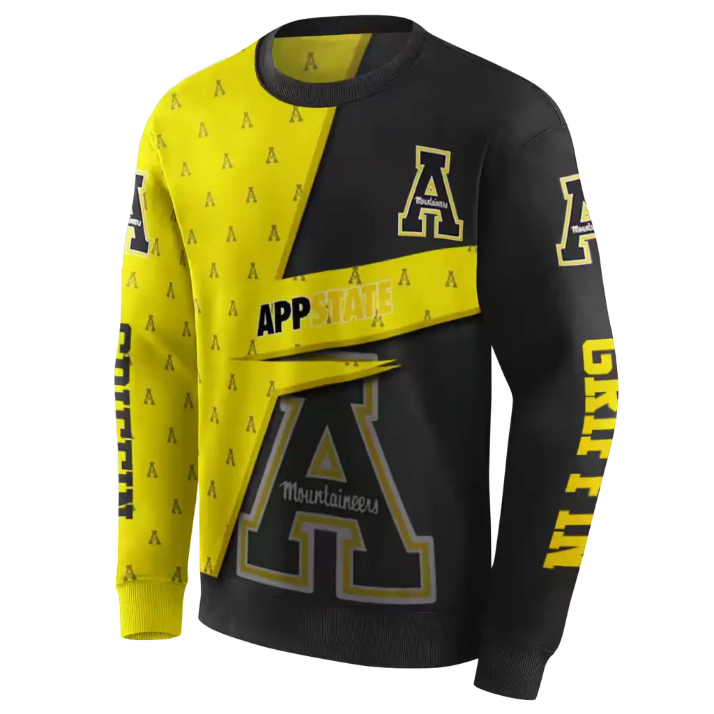 personalized appalachian state mountaineers abstract shape black hoodie new arrival personalized appalachian state mountaineers abstract shape black hoodie new arrival