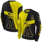 personalized appalachian state mountaineers abstract shape black hoodie best selling