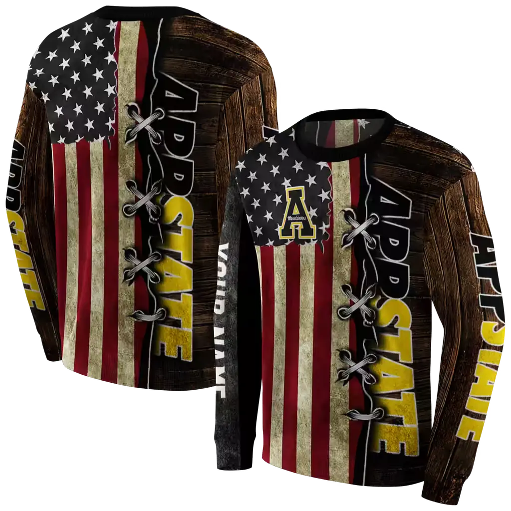 personalized appalachian state mountaineers american pride hoodie premium grade personalized appalachian state mountaineers american pride hoodie premium grade