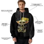 personalized appalachian state mountaineers baby yoda black hoodie best selling
