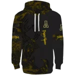 personalized appalachian state mountaineers deer silhouette black hoodie best selling