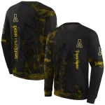 personalized appalachian state mountaineers deer silhouette black hoodie best selling