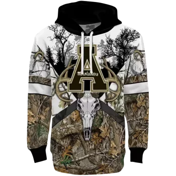 personalized appalachian state mountaineers forest silhouette hoodie best selling